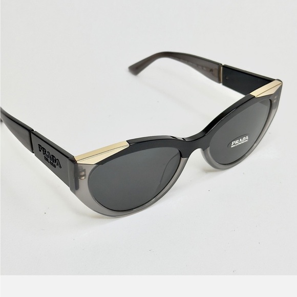 Prada Black and Gray Cat-Eye Sunglasses with Gradient Design (NIB) - Picture 3 of 9